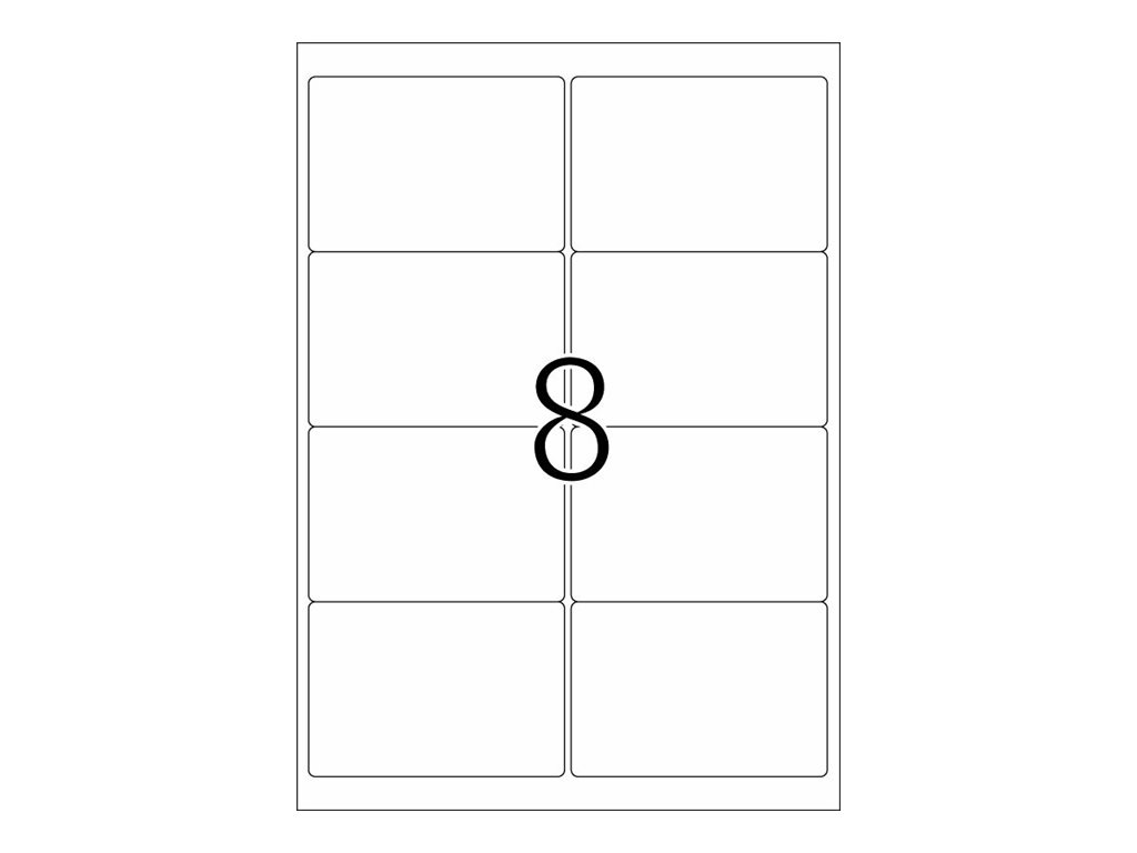 HERMA Premium - Papier - matt - permanent selbstklebend - weiß - 99.1 x 67.7 mm 200 Etikett(en) (25 Bogen x 8)