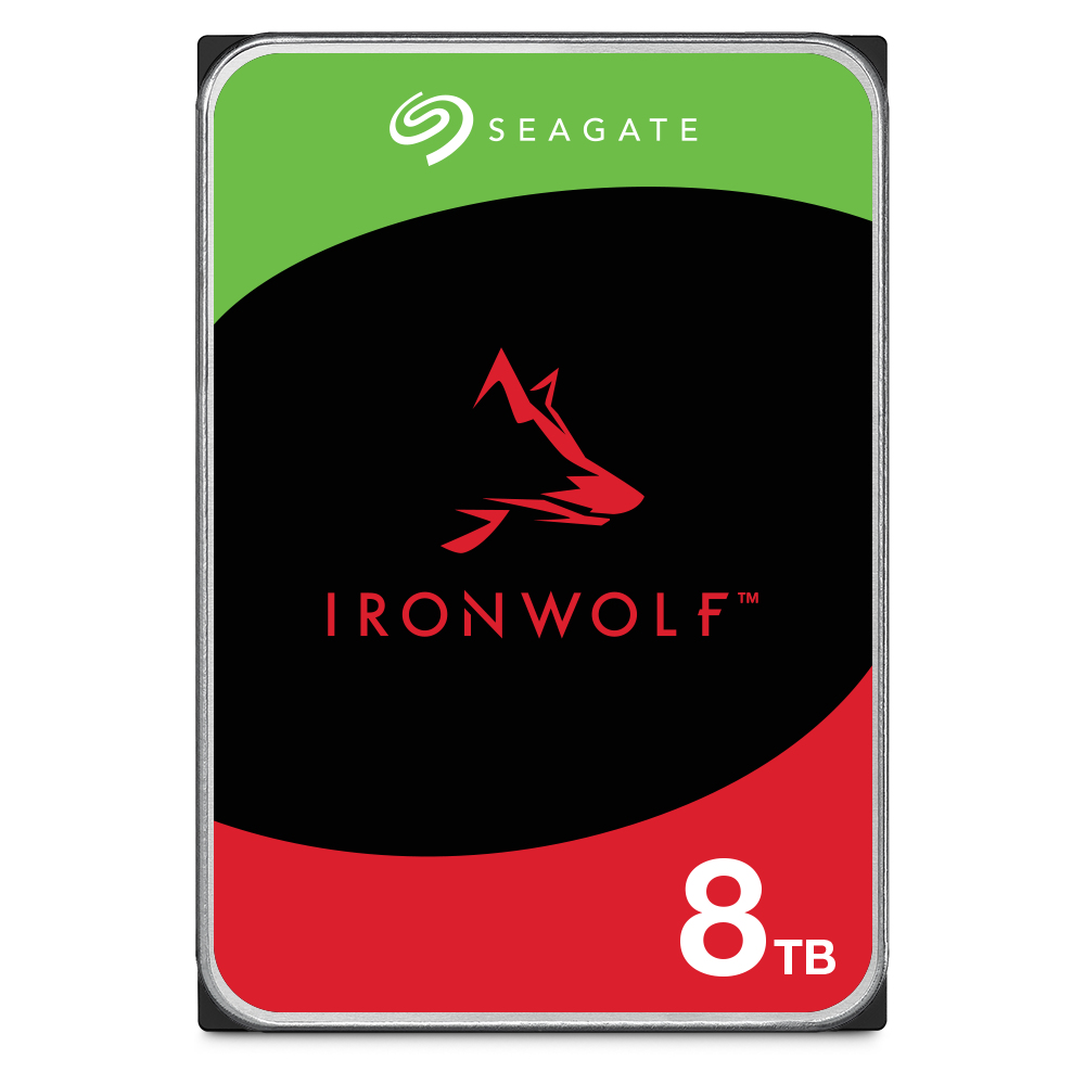 Seagate IronWolf ST8000VN002, 8 TB, 5400 RPM, 256 MB, 3.5&quot;, Serial ATA III