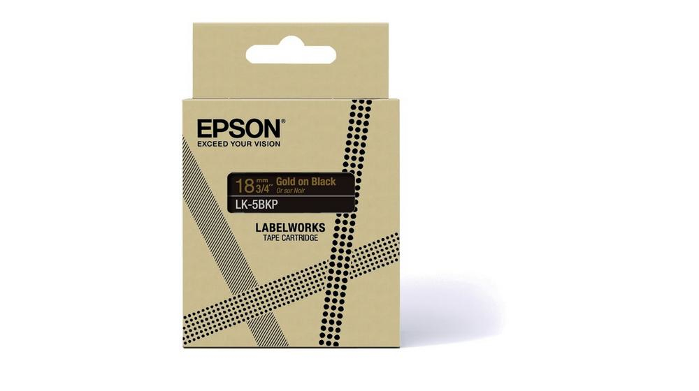 Epson LabelWorks LK-5BKP - Metallic - gold auf schwarz - Rolle (1,8 cm x 9 m), Ansicht 4
