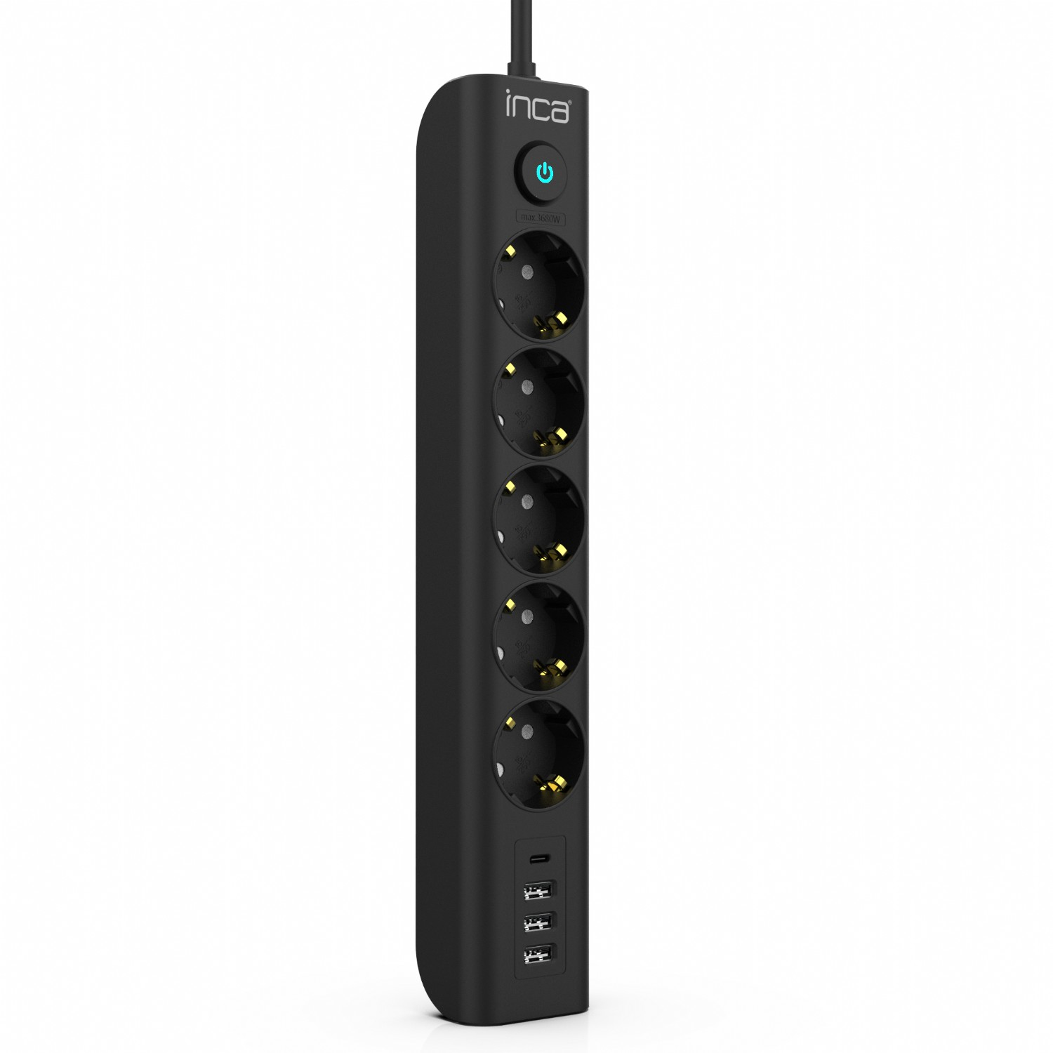 Cian Technology GmbH Steckdosenleiste IPW-44TU 5fach 3xUSB-A+1xUSB-C - Steckdosenleiste, Ansicht 2
