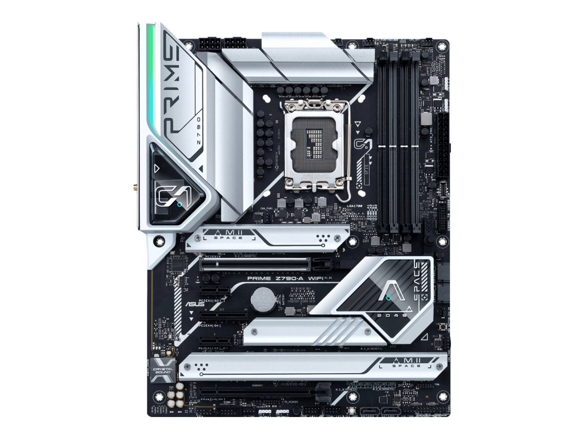 ASUS Prime Z790-A WIFI - Motherboard - ATX - LGA1700 Sockel - Z790 Chipsatz - USB-C 3.2 Gen 2x2, USB-C 3.2 Gen2, USB 3.2 Gen 1, USB 3.2 Gen 2 - 2.5 Gigabit LAN, Wi-Fi 6, Bluetooth - Onboard-Grafik (CPU erforderlich)
