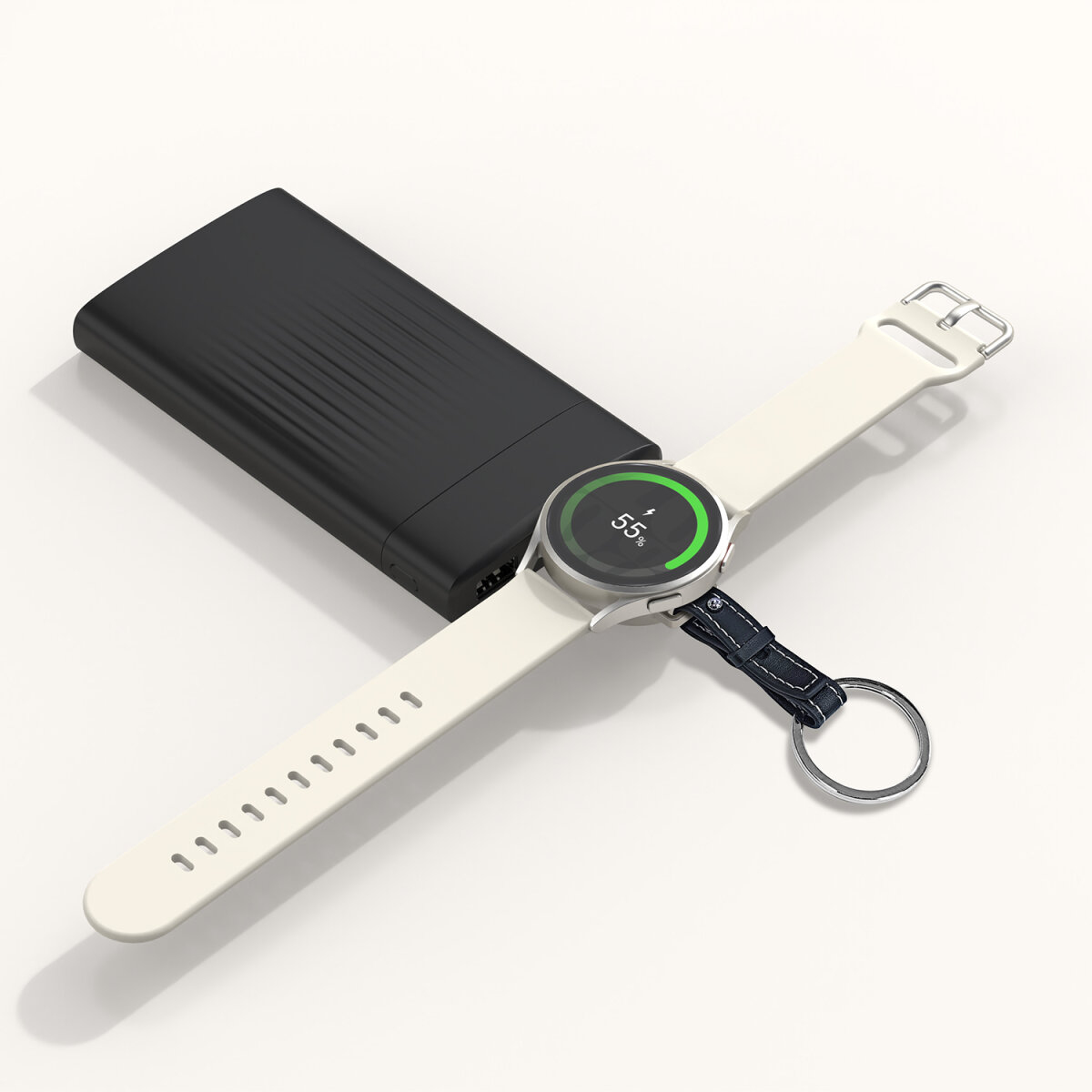 4smarts Wireless Charger für Samsung Watch schwarz, Ansicht 4