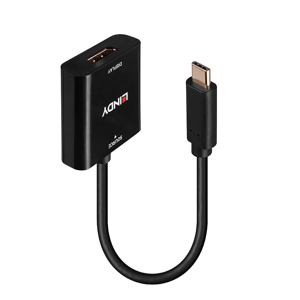 Lindy Videoadapter - 24 pin USB-C (M) zu DisplayPort (W), Ansicht 2