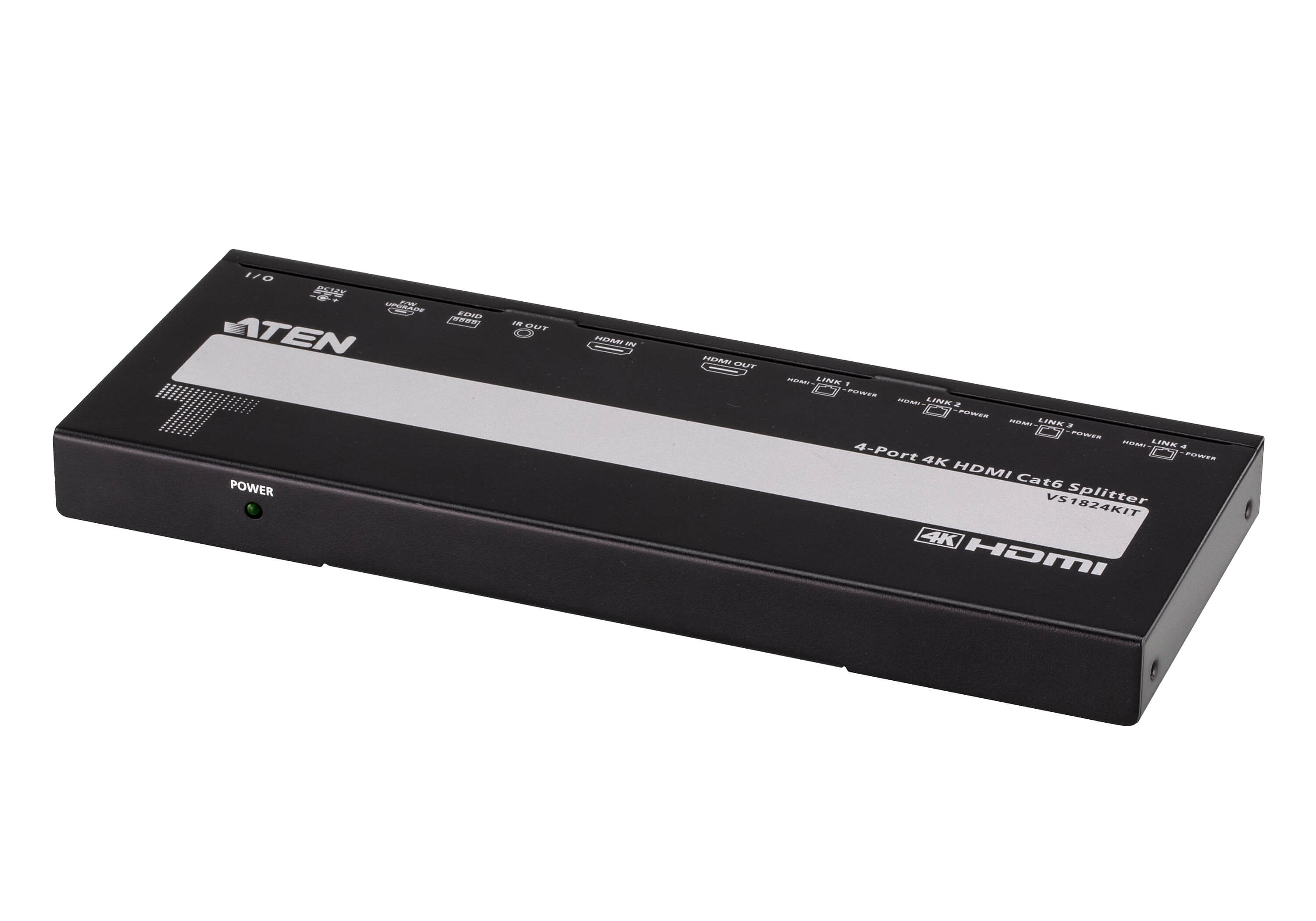 ATEN VS1824KIT 4-Port 4K HDMI Cat6 Split 4 x Receiver 1 Transmitter - 4-Port, Ansicht 4