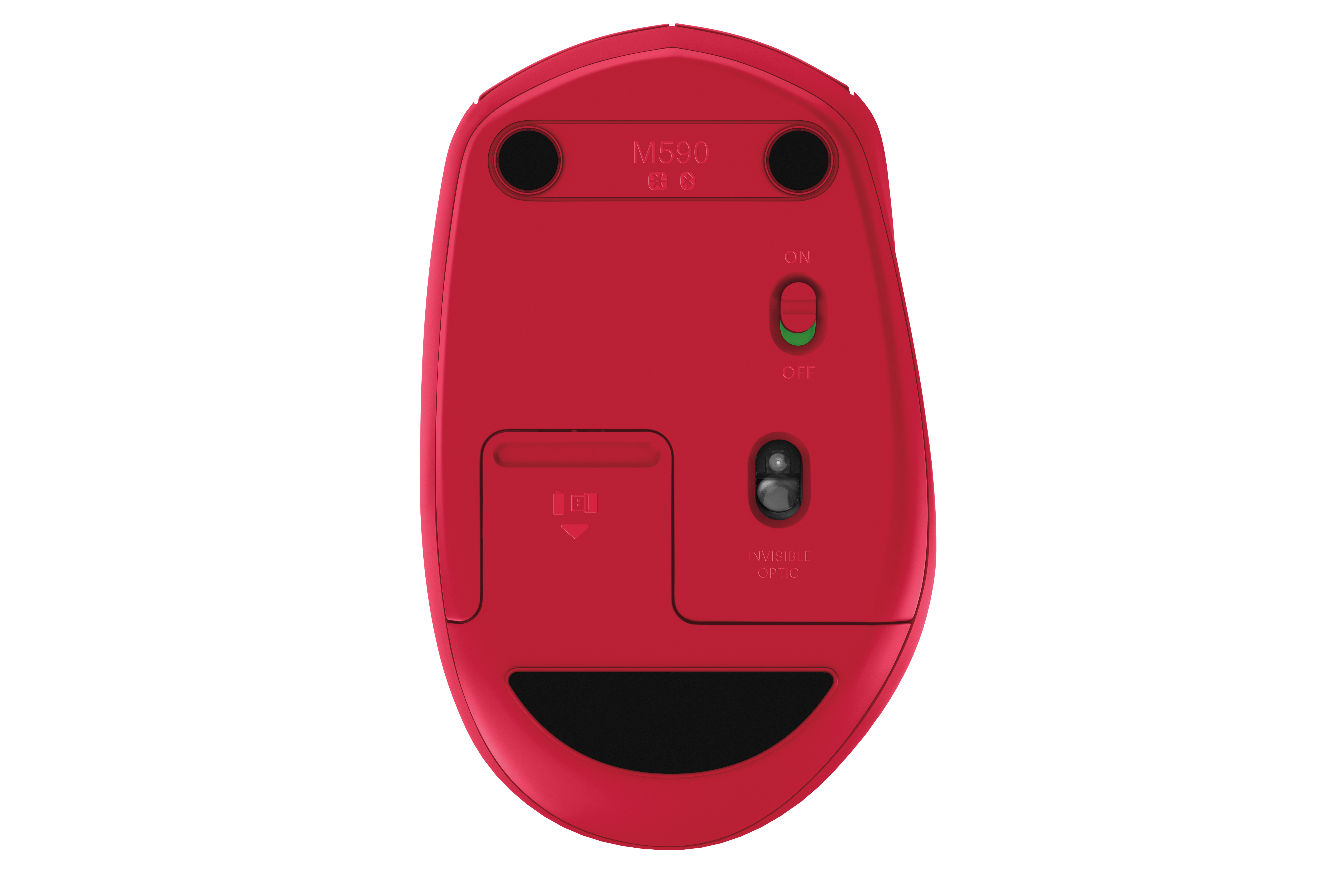 Logitech M590 - rechts - Optisch - RF kabellos + Bluetooth - 1000 DPI - Rot