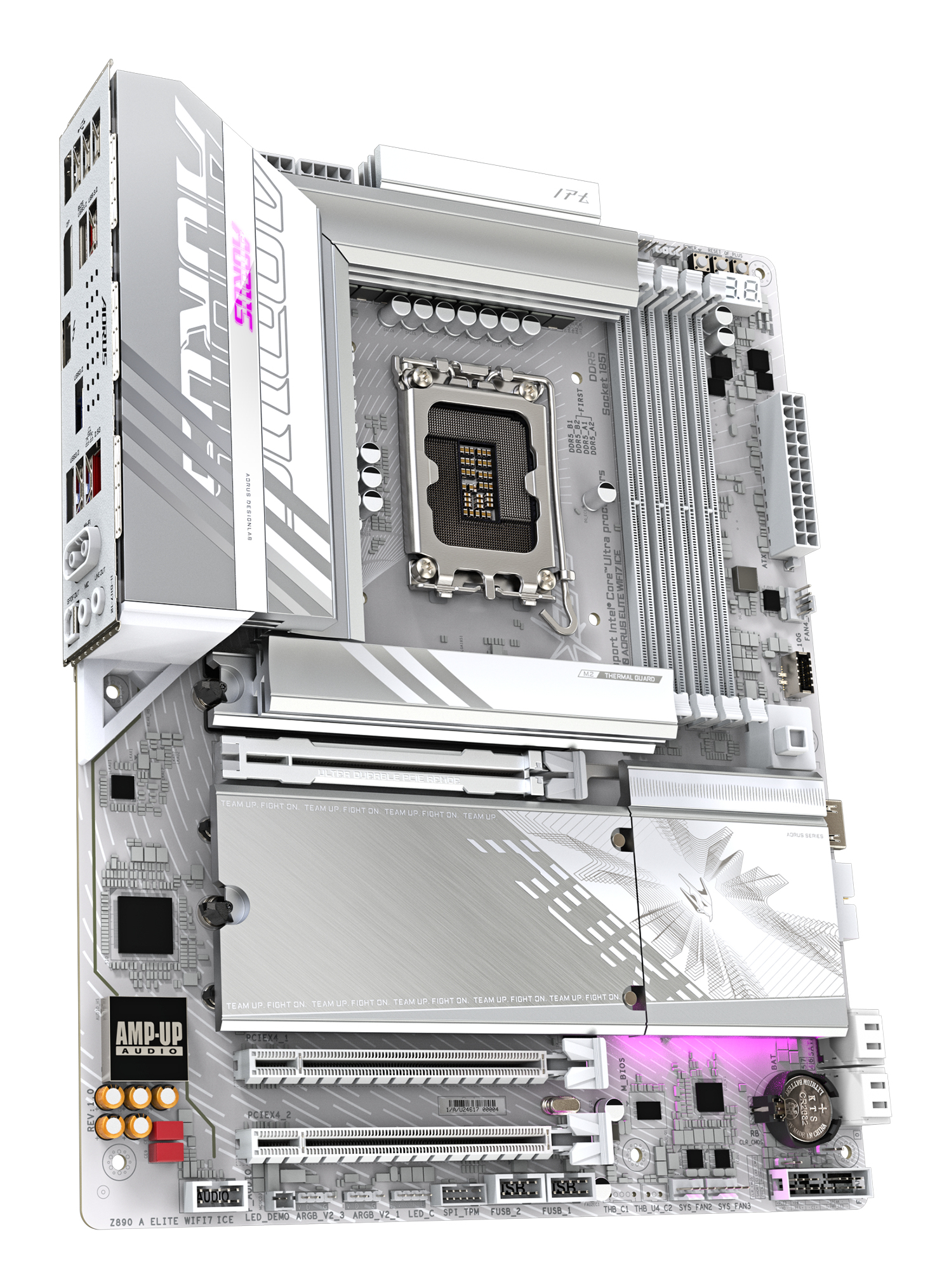 Gigabyte AORUS Z890 ELITE WIFI7 ICE - Motherboard - ATX - LGA1851-Sockel - Z890 Chipsatz - USB4, USB-C 3.2 Gen 2x2, Ansicht 4