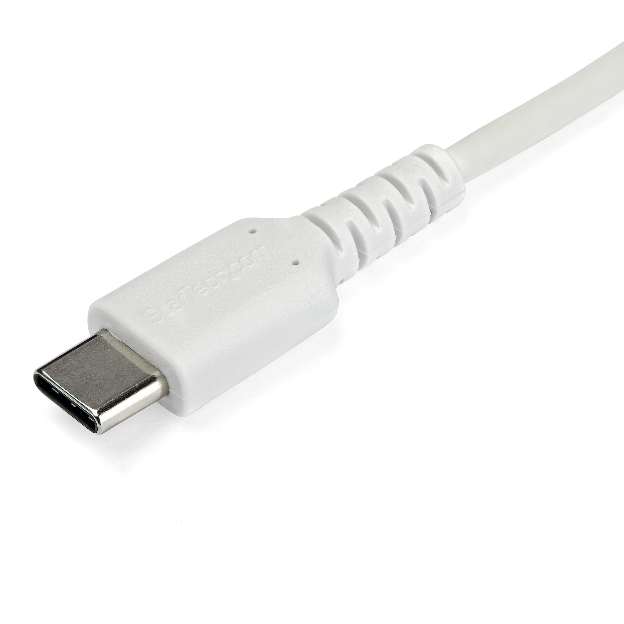StarTech.com 2m USB-C Ladekabel - Langlebiges USB 2.0 Typ C zu USB C Datenübertragungs-/Schnellladekabel - Weiß, Ansicht 4