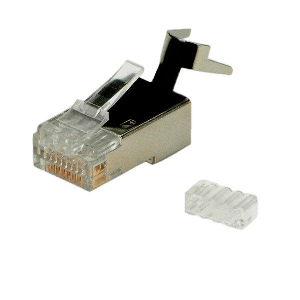 ROLINE Netzwerkanschluss - RJ-45 (M) - CAT 6 - geformt - durchsichtig (Packung mit 10), Ansicht 4