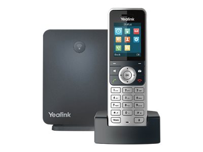 Yealink W53P - Schnurloses VoIP-Telefon - DECT - dreiweg Anruffunktion - SIP, SIP v2, SRTP - 8 Leitungen
