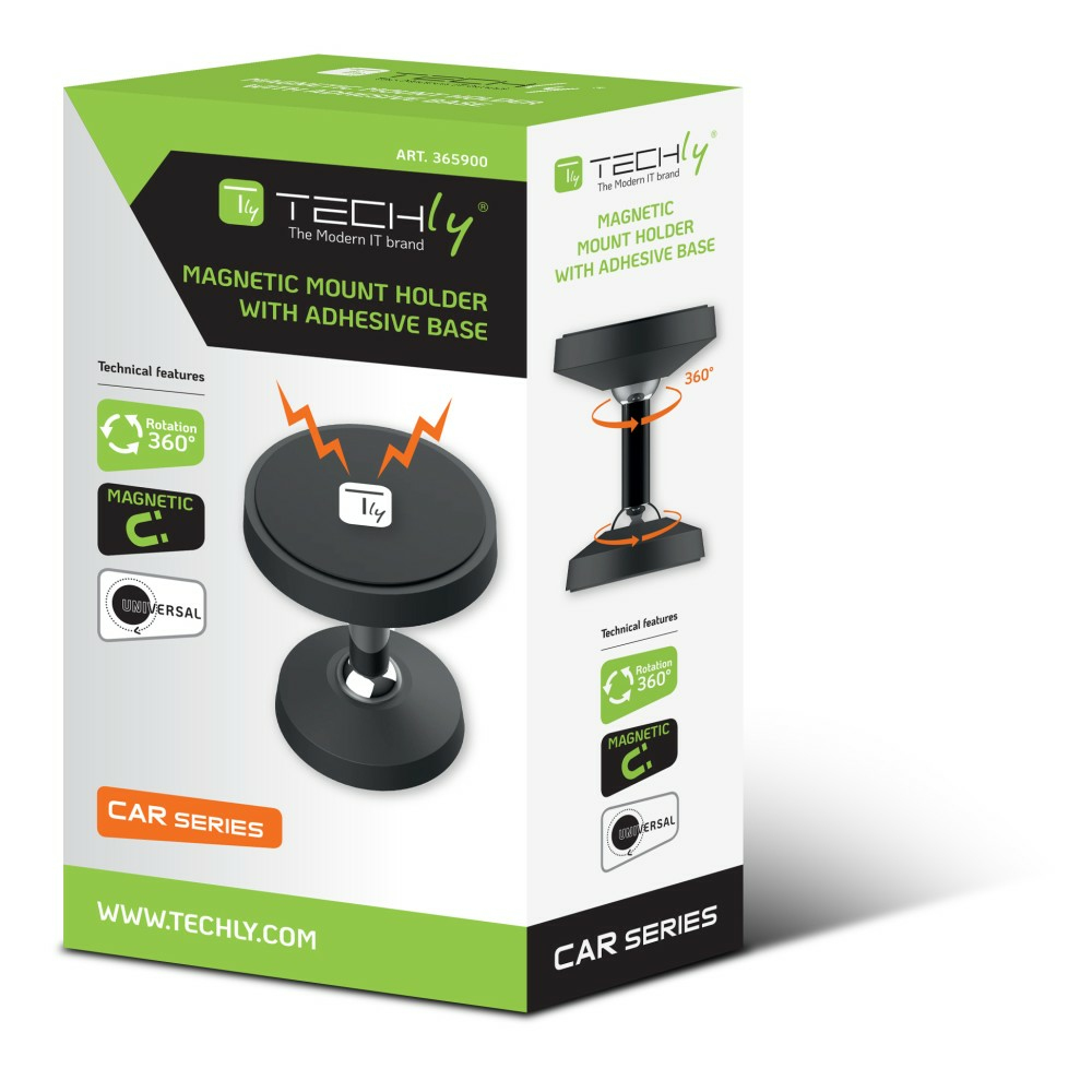 Techly Autohalterung mit magnetischem Halter, Ansicht 3
