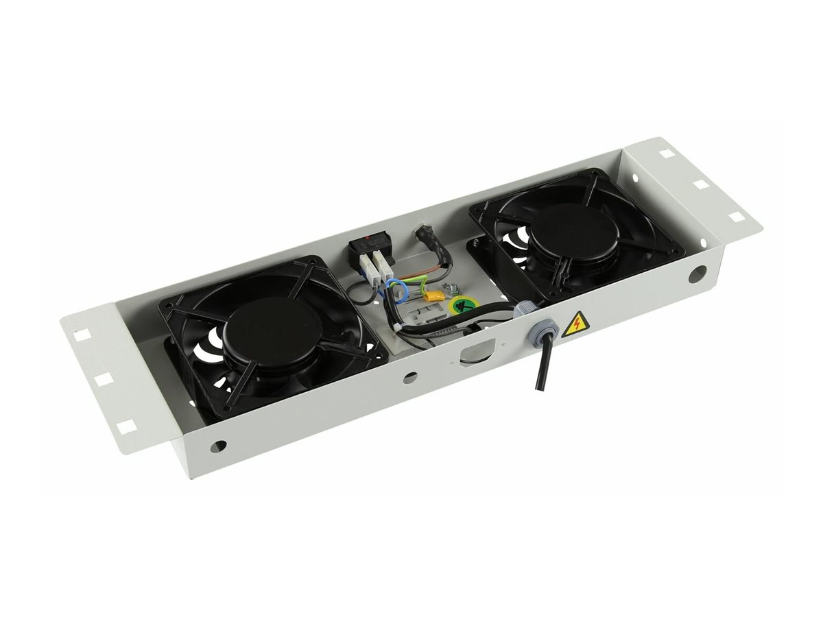 Lanview RAF115WH-UK - Weiß - 2 Lüfter - 1U - 487 mm - 133 mm - 45 mm, Ansicht 2