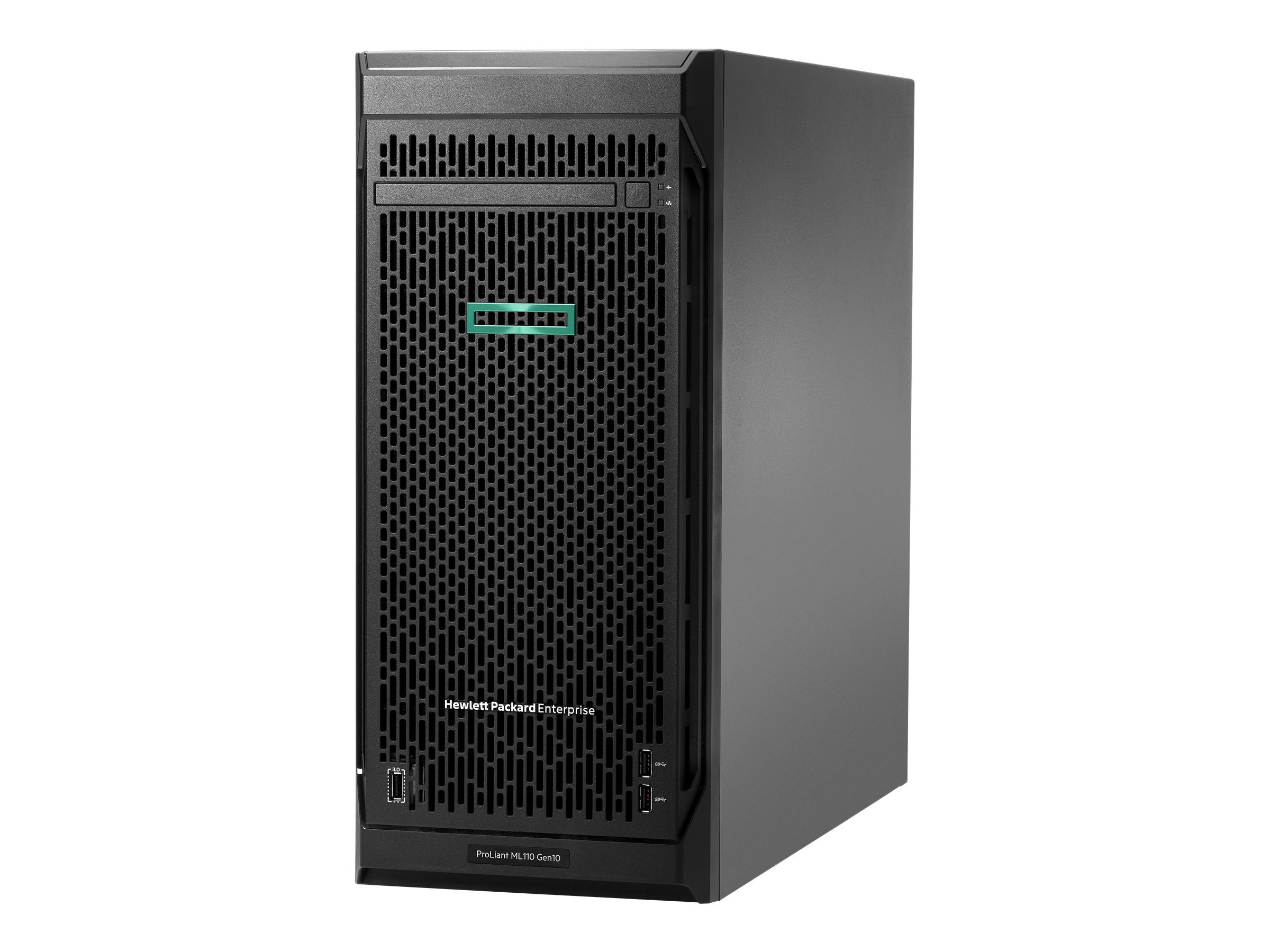 HP Enterprise ProLiant ML110 Gen10 - Server - Tower - 4.5U - 1-Weg - 1 x Xeon Silver 4208 / 2.1 GHz - RAM 16 GB - SATA -