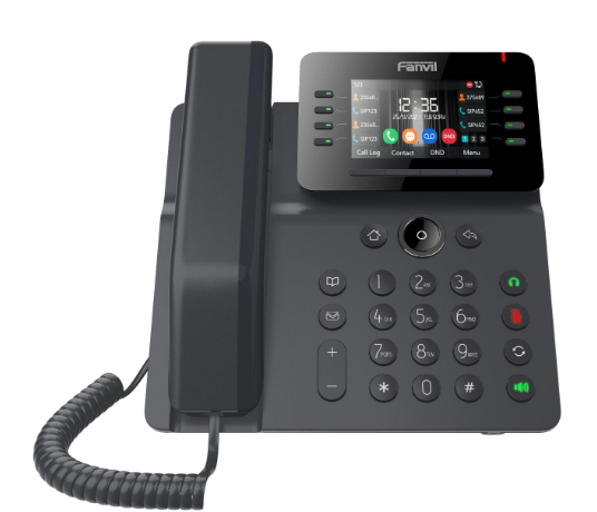 Fanvil V64 - VoIP-Telefon mit Rufnummernanzeige/Anklopffunktion, Ansicht 2