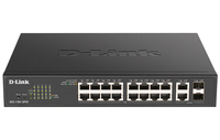 D-Link Switch 16G 2SFP PoE+ 130W 16x10/100/1000 2xSFP PoE