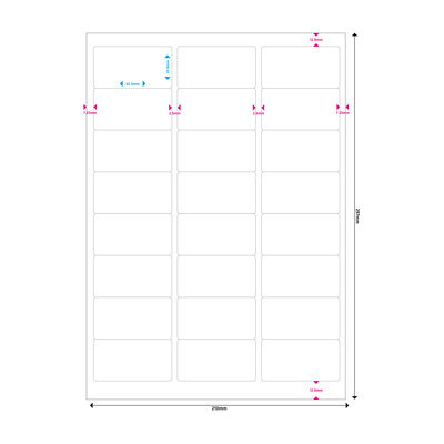 MEDIARANGE MRINK150 - Matt - permanenter Klebstoff - Mattes Weiß - 63.5 x 33.9 mm 1200 Etikett(en) (50 Bogen x 24), Ansicht 2