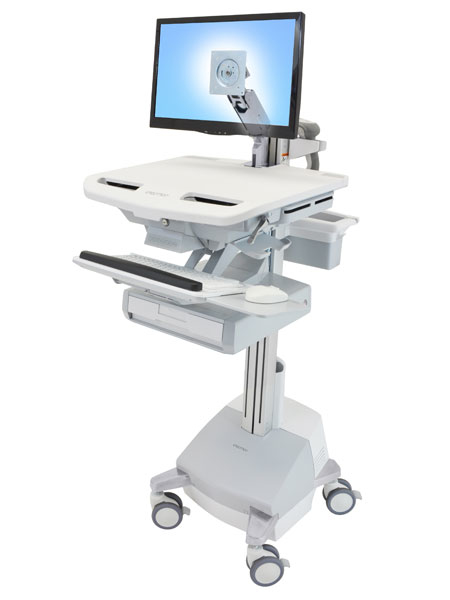 Ergotron Wagen für LCD-Display/Tastatur/Maus/CPU/Notebook/Barcodescanner (offene Architektur), Ansicht 4