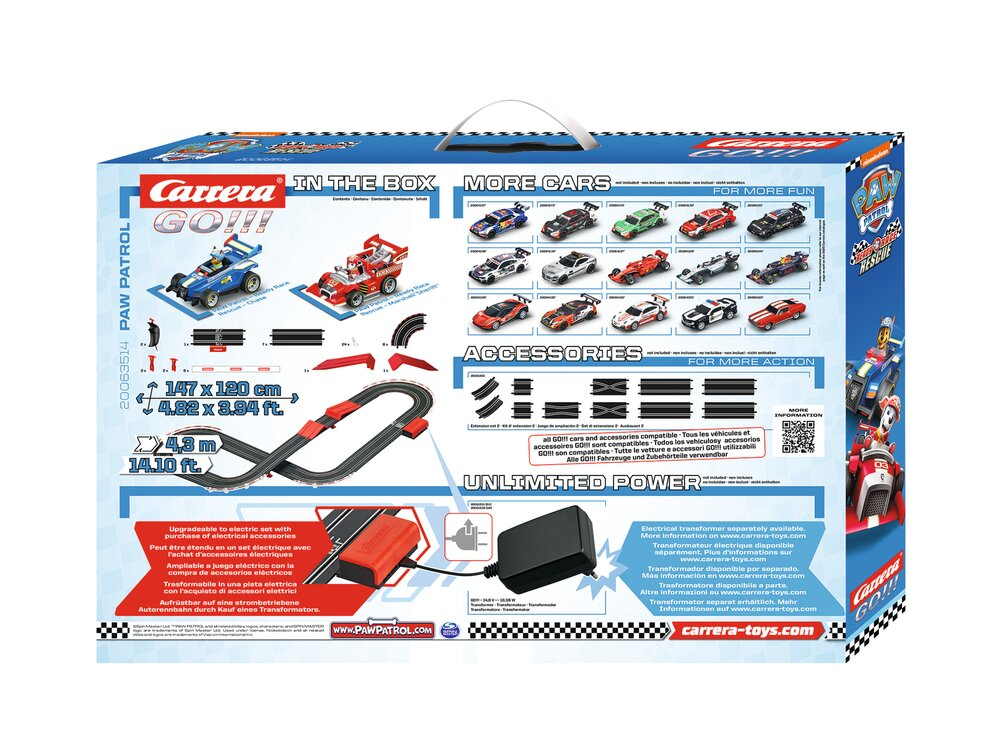 Carrera GO!!! PAW Patrol Ready Race & Rescue - Rennauto- & Schienen-Set - 5 Jahr(e) - Mehrfarbig, Ansicht 4