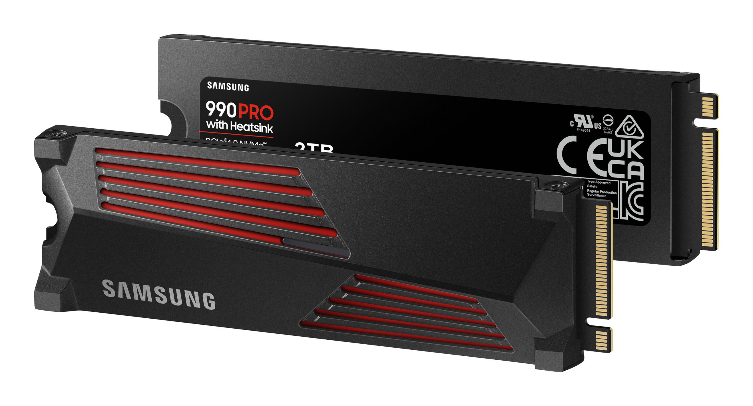 Samsung 990 PRO MZ-V9P2T0CW - SSD - verschlüsselt - 2 TB - intern - M.2 2280 - PCIe 4.0 x4 (NVMe), Ansicht 4