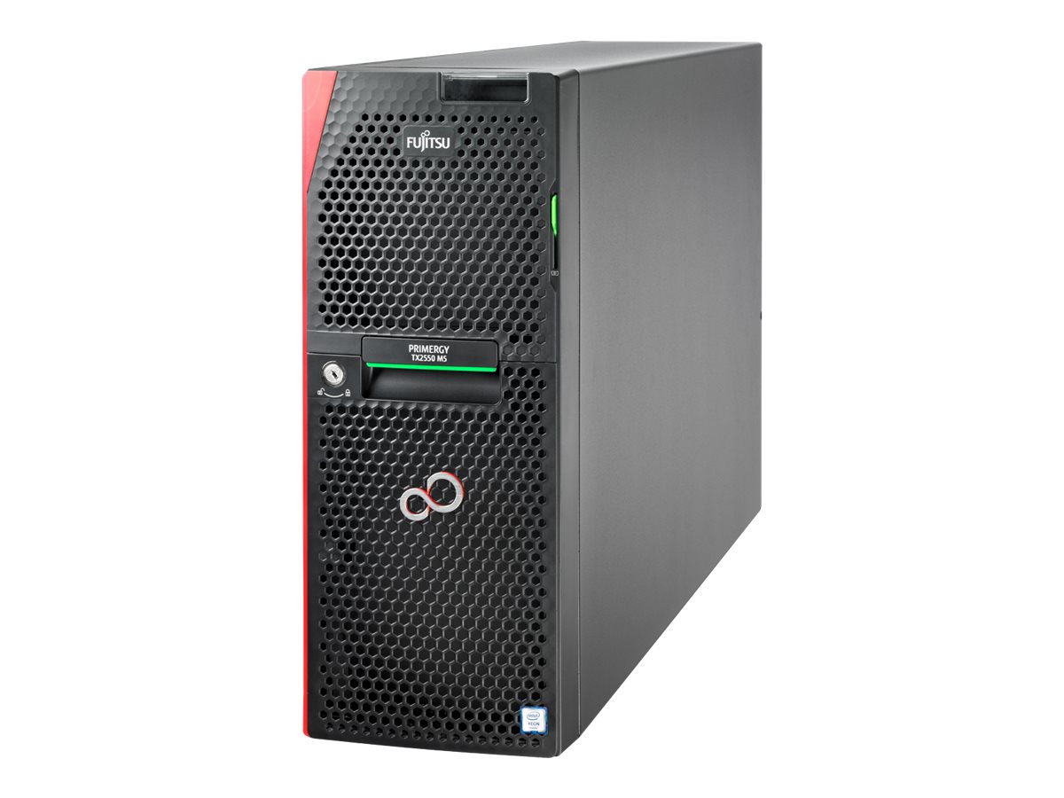 Fujitsu PRIMERGY TX2550 M5 - Server - Tower - 4U - zweiweg - 1 x Xeon Silver 4208  2.1 GHz - RAM 16 GB - SATA - Hot-Swap 6.4 cm (2.5)