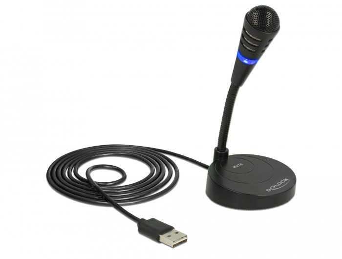 Delock Mikrofon - USB - Schwarz, Ansicht 4