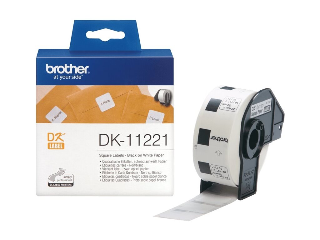 Brother DK-11221 - Schwarz auf Weiß - 23 x 23