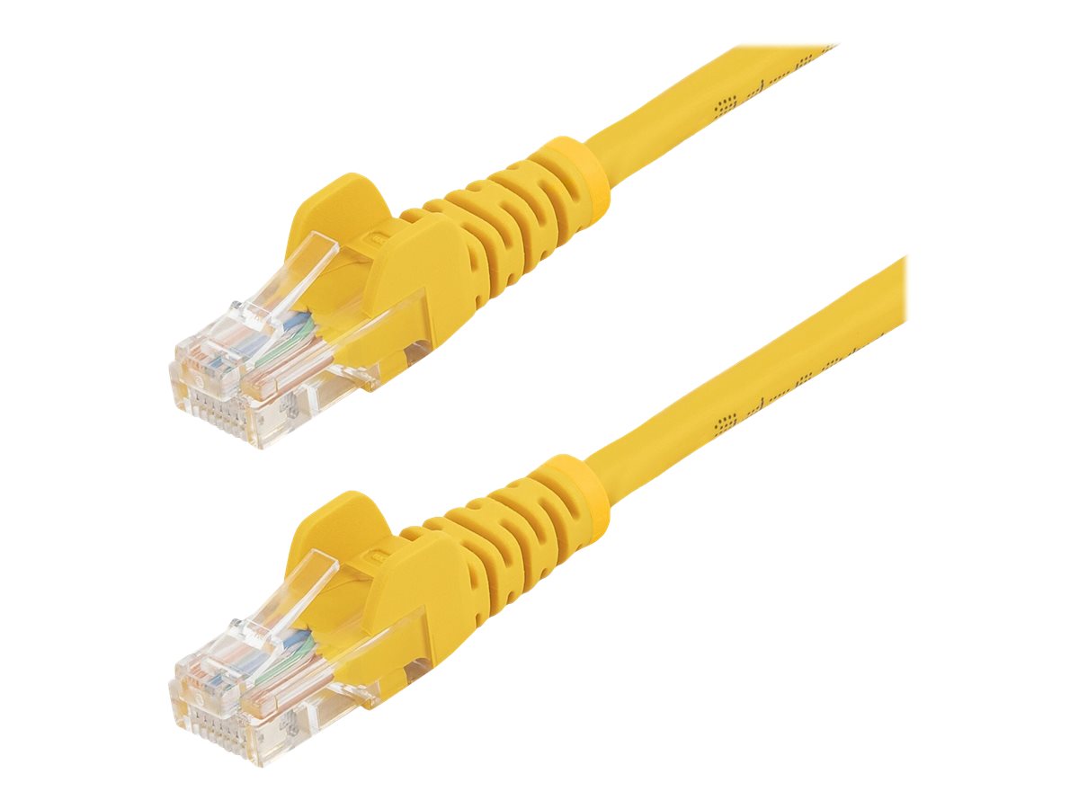 StarTech.com 0,5m Cat5e Ethernet Netzwerkkabel Snagless mit RJ45 - Cat 5e UTP Kabel - Gelb - Patch-Kabel - RJ-45 (M)