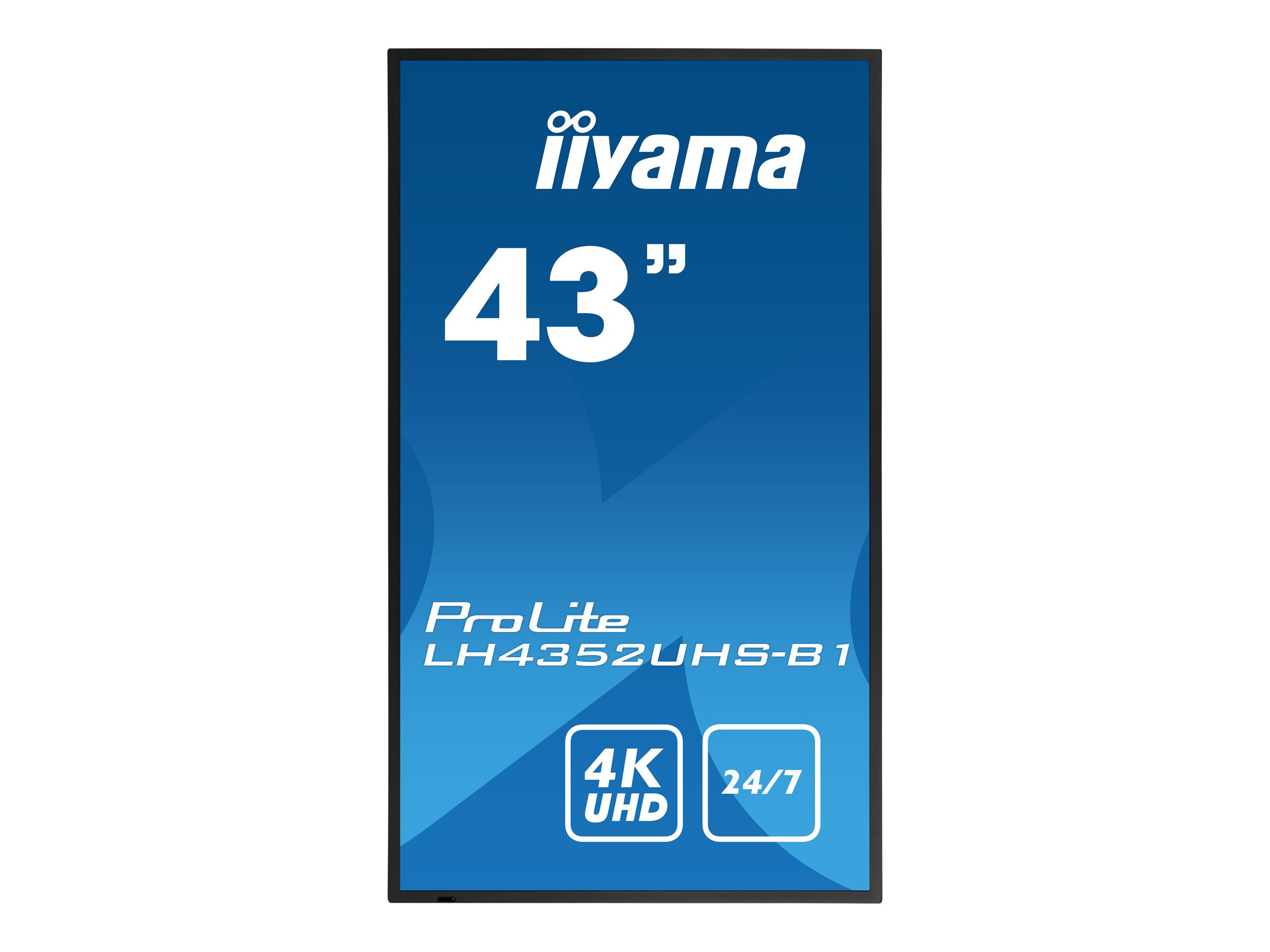 Iiyama DS LH4352UHS 108cm black 24h 43/3840x2160/DP/HDMI/DVI/LAN/LS/