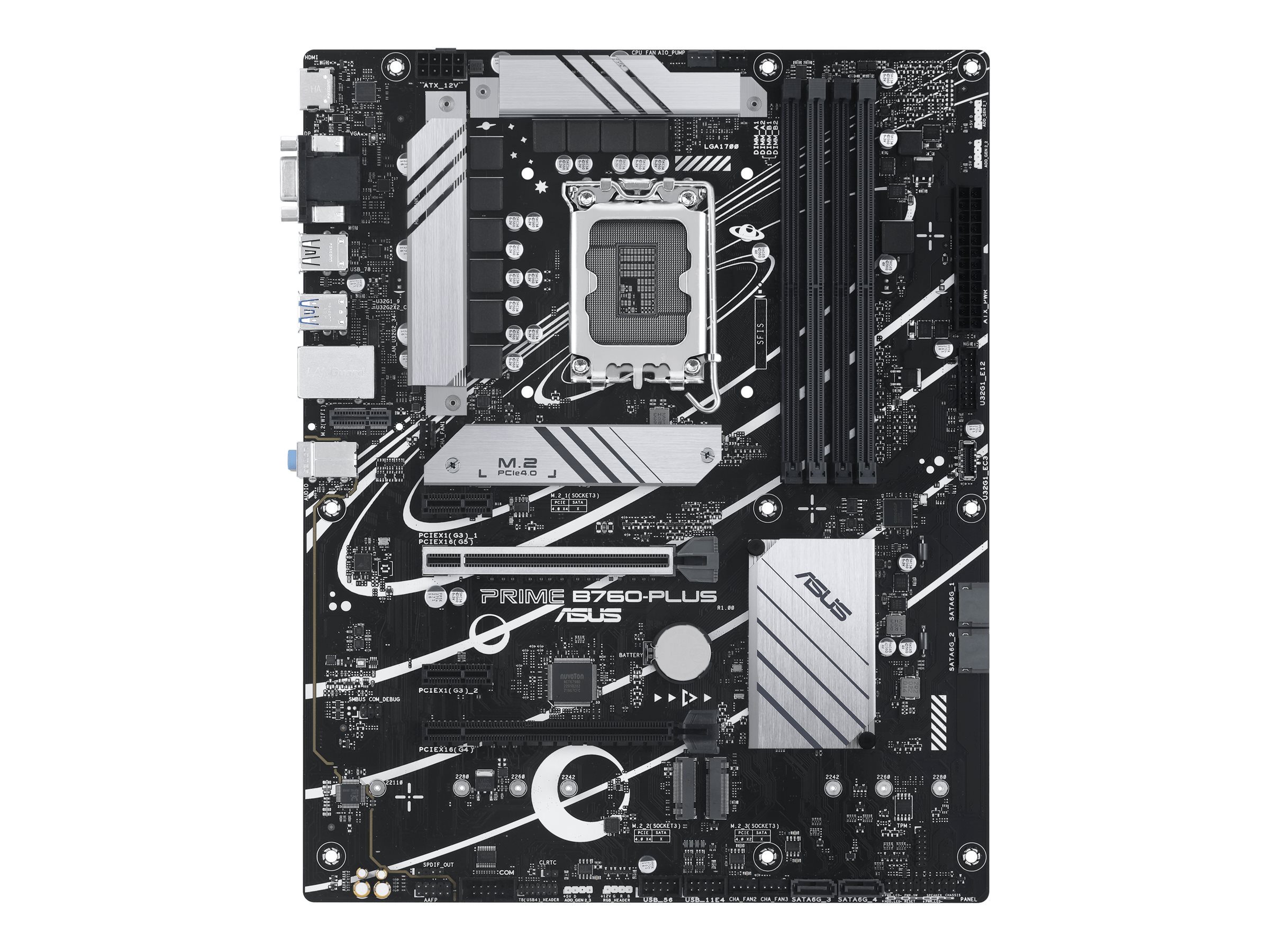 ASUS PRIME B760M-A D4-CSM - Motherboard - micro ATX - LGA1700 Sockel - B760 Chipsatz - USB-C 3.2 Gen 1, USB 3.2 Gen 2, USB 3.2 Gen 1 - 2.5 Gigabit LAN - Onboard-Grafik (CPU erforderlich)