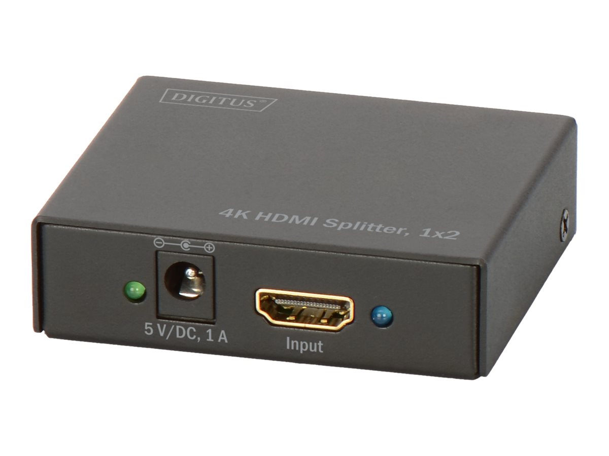 DIGITUS DS-46304 - Video-/Audio-Splitter - 2 x HDMI - Desktop