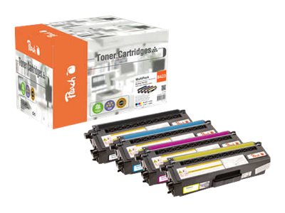Peach Combi-Pack - 4er-Pack - Schwarz Gelb Cyan Magenta - kompatibel - wiederaufbereitet - Tonerpatrone (Alternative zu: Brother TN423)