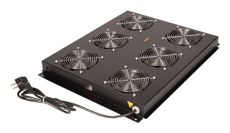 ROLINE Rack - Lüfter Kit - with 6 fans - Dach - Jet Black, RAL 9005 - 48.3 cm (19), Ansicht 2