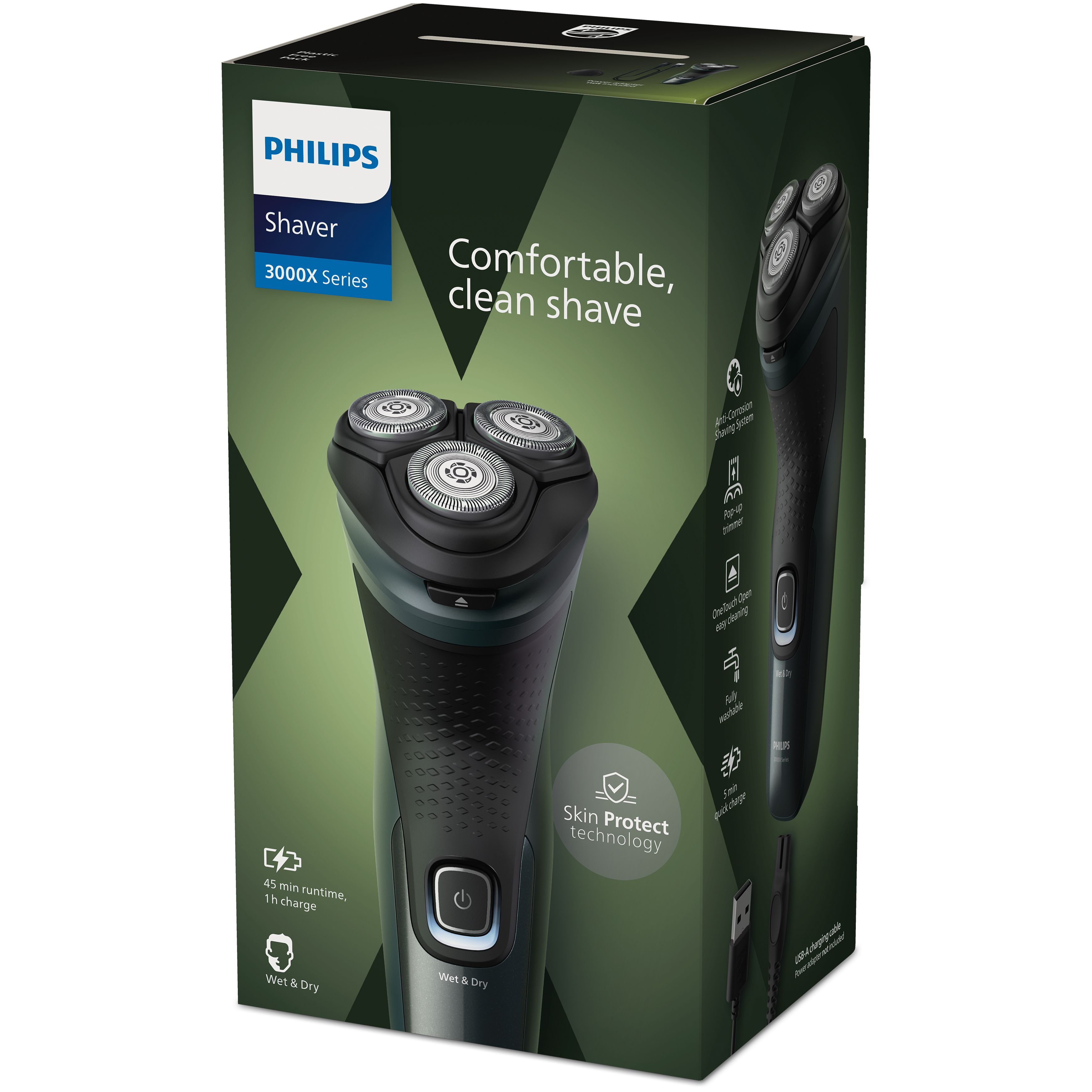 Philips 3000X Series X3052 - Rasierer - schnurlos, Ansicht 2