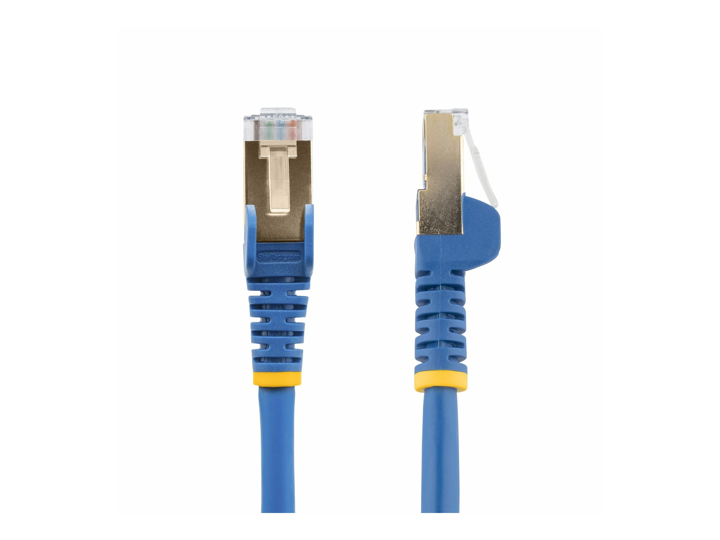 StarTech.com 1.5m CAT6A Ethernet Cable, 10 Gigabit Shielded Snagless RJ45 100W PoE Patch Cord, CAT 6A 10GbE STP Network Cable w/Strain Relief, Blue, UL Certified Wiring/TIA - Category 6A - 26AWG (6ASPAT150CMBL)