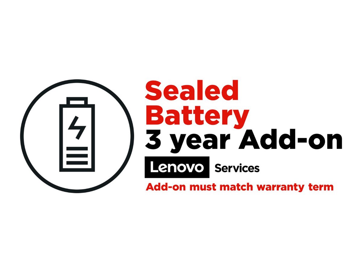 Lenovo Sealed Battery Add On - Batterieaustausch - 3 Jahre - für ThinkPad P40 Yoga; P50s; P51; P51s; P52s; X1 Carbon; X1 Extreme; X1 Tablet; X1 Yoga; X380 Yoga; ThinkPad Yoga 20C0, 20CD; ThinkPad Yoga 12; 14; 15; 260; 370; 460