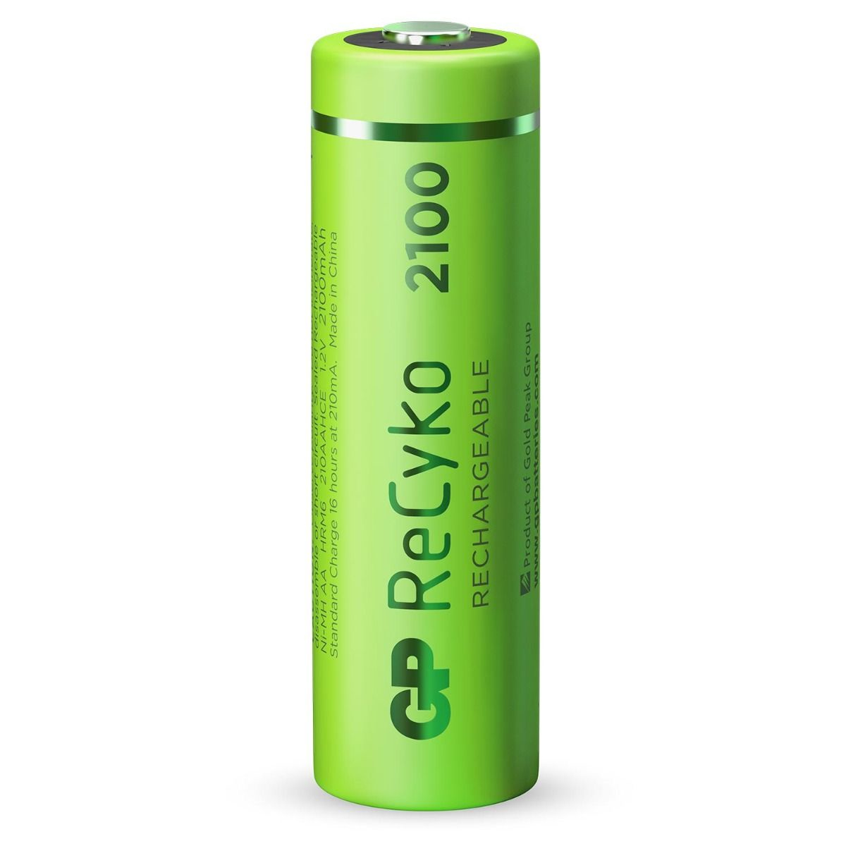 GP Battery ReCyko+ 2100mAh 4Stk. - Wiederaufladbarer Akku - AA - Nickel-Metallhydrid (NiMH) - 12 V - 4 Stücke - 2100 mAh, Ansicht 2