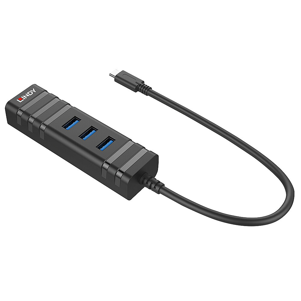 Lindy USB 3.1 Hub & Gigabit Ethernet Adapter, Ansicht 4