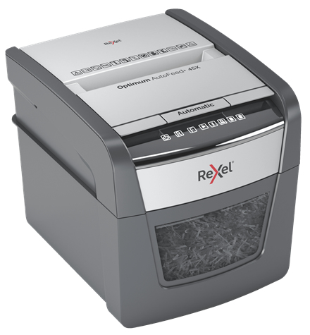 Rexel AutoFeed 45X - Kreuzschreddern - 4x28 mm - 20 l - 45 Blätter - 55 dB - Berührung, Ansicht 3