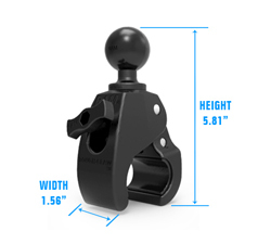 Ram Mounts RAP-404U - Schwarz - Silber - 39,6 mm - 133,4 mm, Ansicht 2
