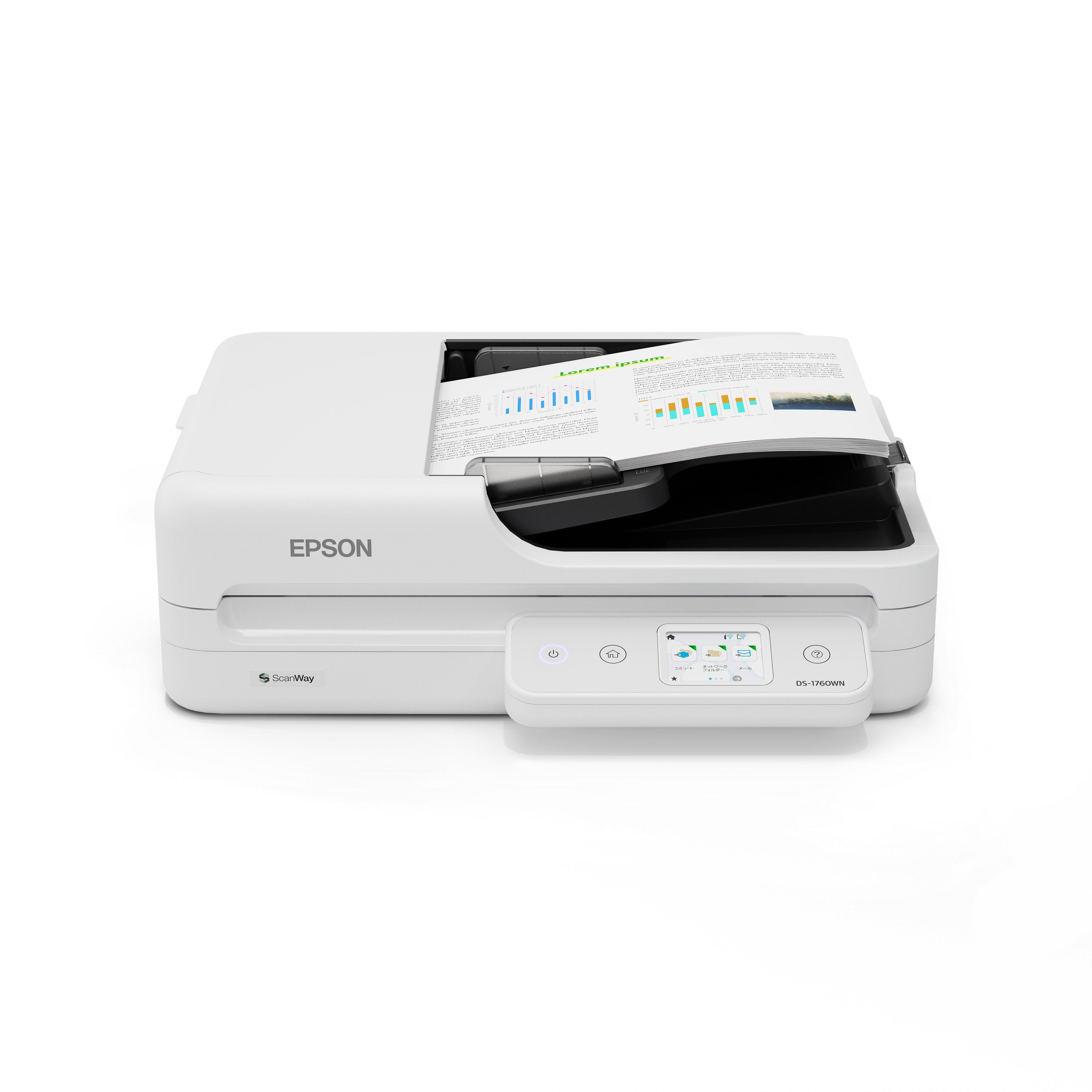 Epson WorkForce DS-1760WN - Dokumentenscanner - Duplex - 215.9 x 5588 mm - 1200 dpi x 1200 dpi - bis zu 30 Seiten/Min., Ansicht 4