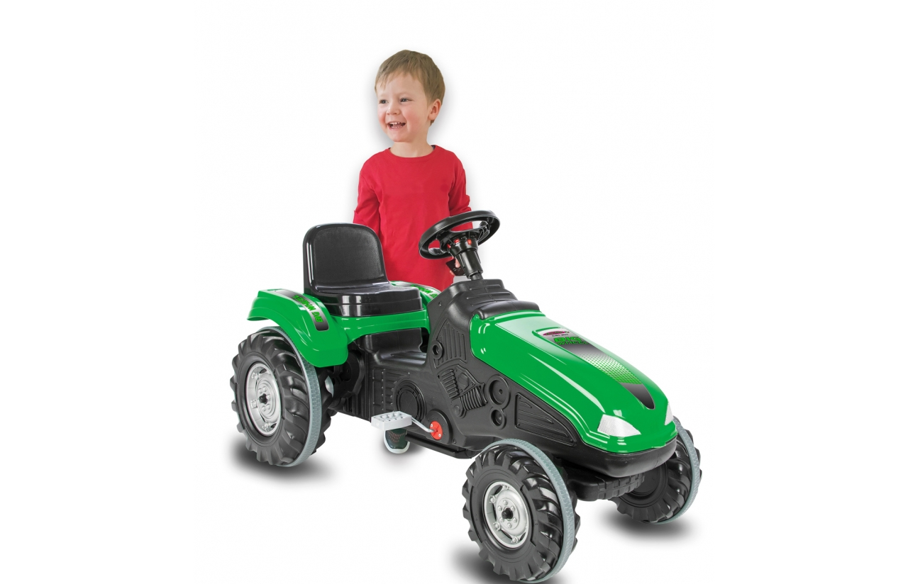 JAMARA Trettraktor Big Wheel grün - 3 Jahr(e) - 4 Rad/Räder - Schwarz - Grün, Ansicht 2