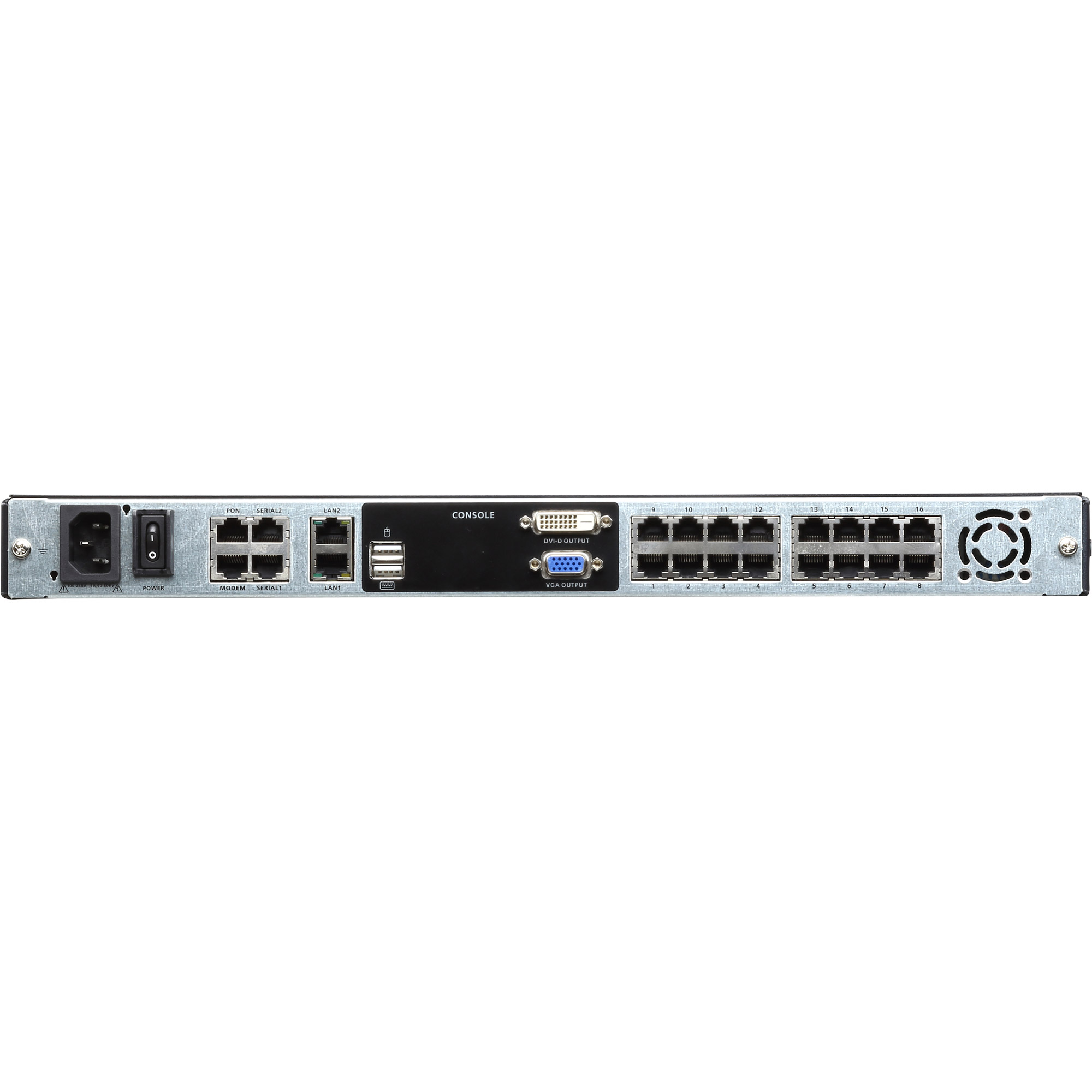 ATEN KL1116VN - KVM-Konsole mit KVM-Switch - 16 Anschlüsse - USB - 48.3 cm (19), Ansicht 2