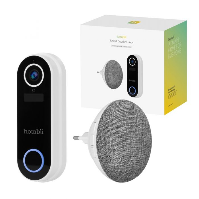 Hombli Smart Doorbell Pack - Schwarz - Weiß - Haus - Büro - IP65 - Kunststoff - IR - 2-Wege, Ansicht 4