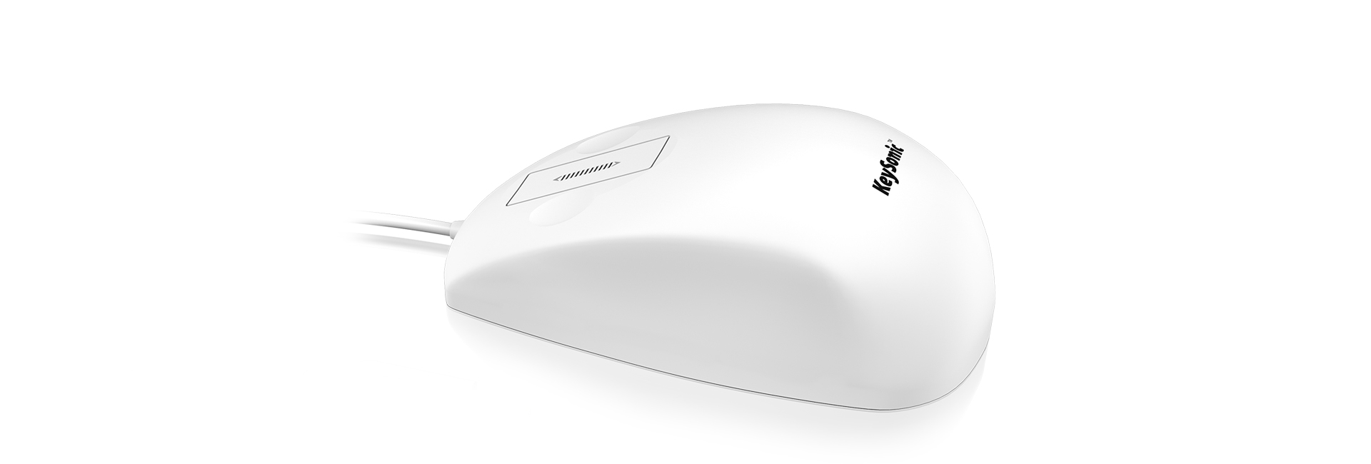 KeySonic KSM-5030M-W - Beidhändig - USB Typ-A - Weiß, Ansicht 3
