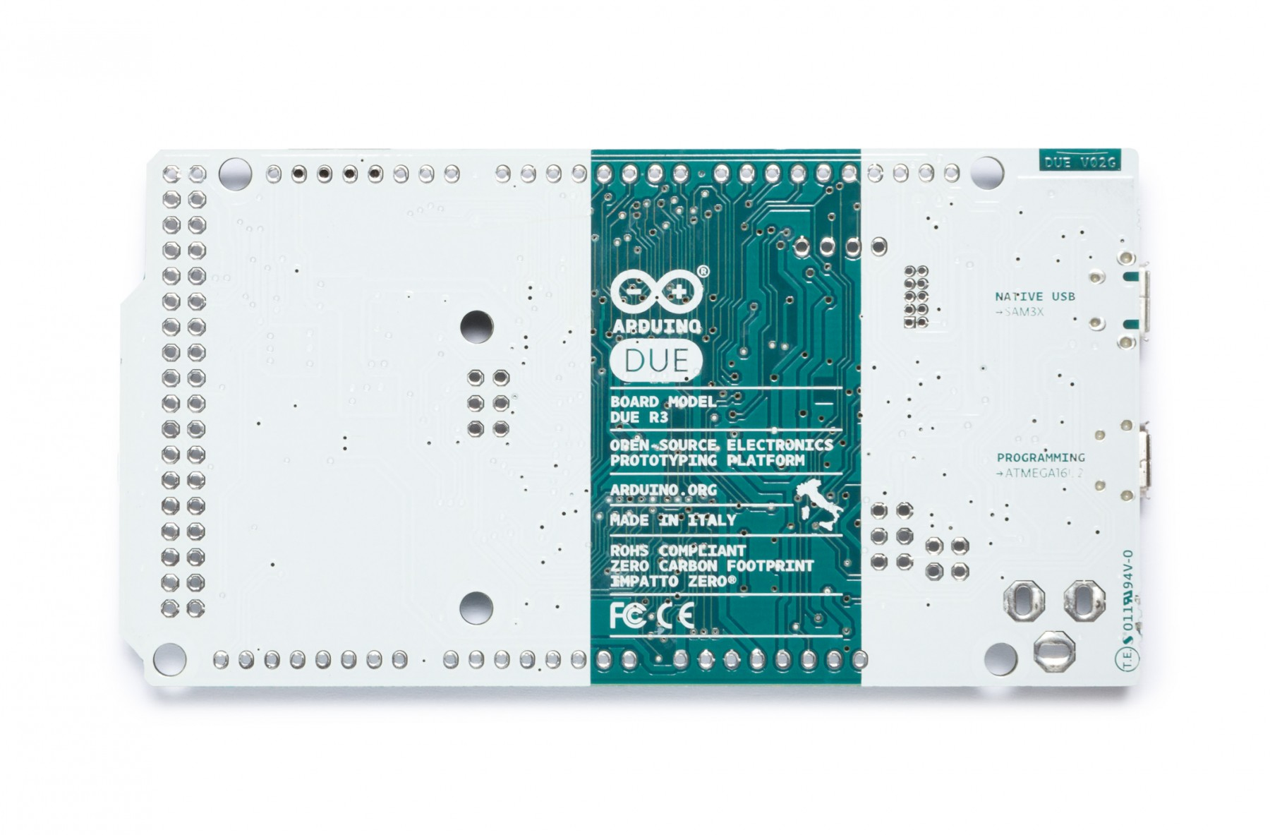 Arduino Due - 84 MHz - AT91SAM3X8E - 0,512 MB - 96 KB - Arduino - 3,3 V, Ansicht 3