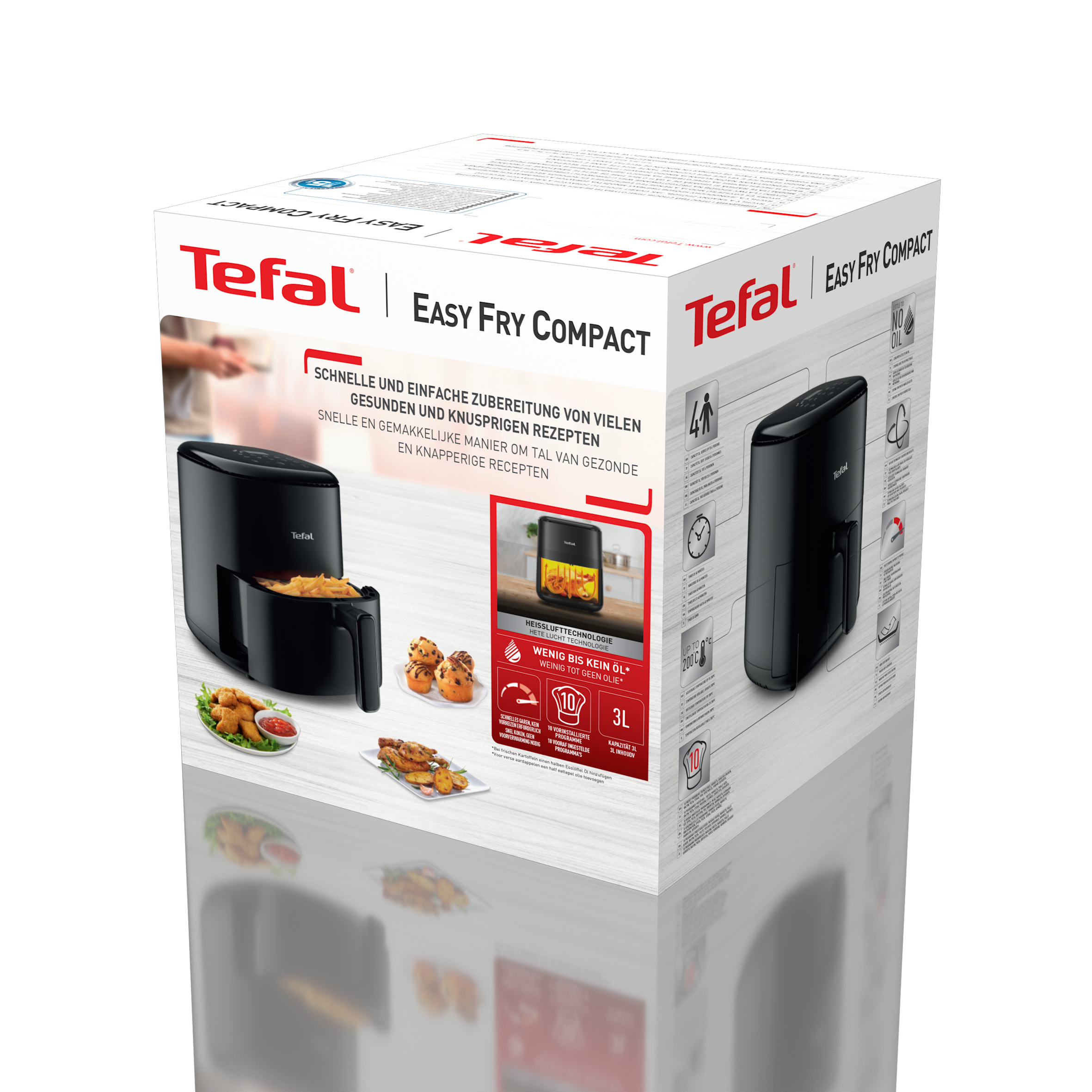 TEFAL Easy Fry EY1458 Heißluftfritteuse, Ansicht 2