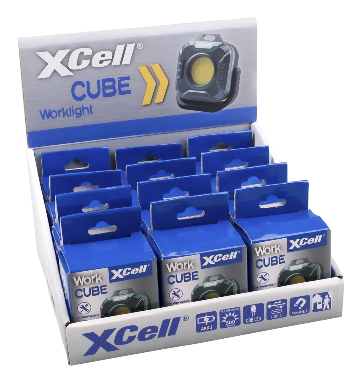 XCell Worklight Cube 500Lm Akku, Ansicht 2