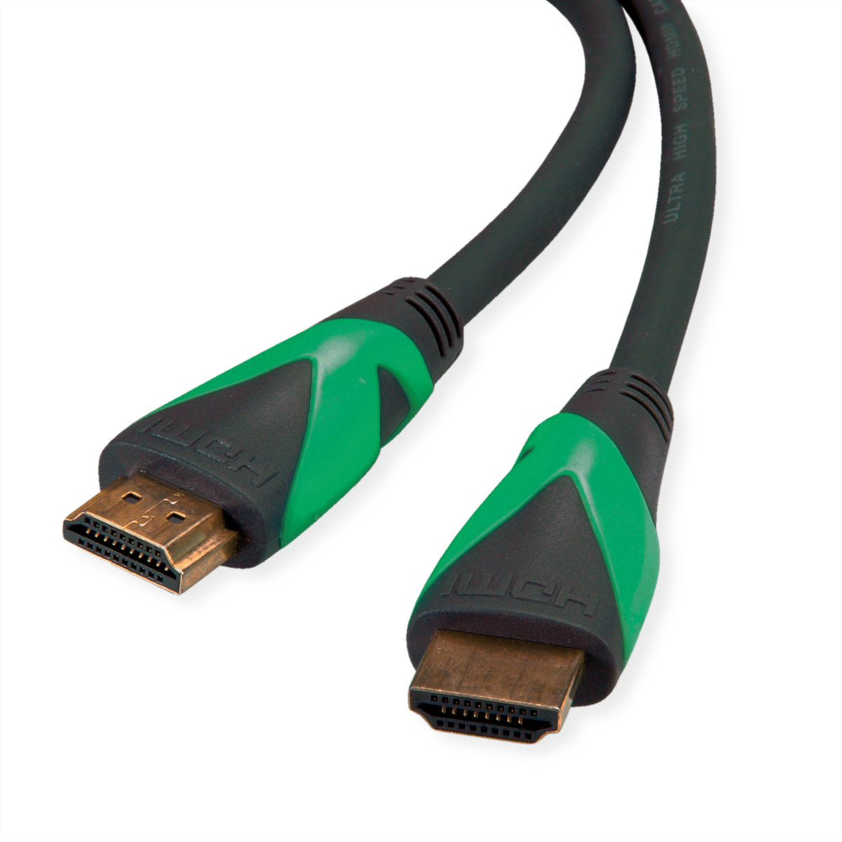 ROLINE Green - Ultra High Speed - HDMI-Kabel mit Ethernet - HDMI männlich zu HDMI männlich - 3 m - Doppelisolierung - Schwarz - unterstützt 8K 60 Hz (7680 x 4320)