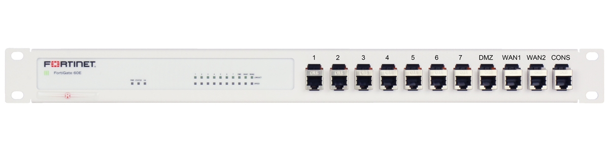Rackmount.IT RM-FR-T10I - Rackmontagesatz - RJ-45 X 11 - RAL 9003, Signal White - 1U - 48.3 cm (19), Ansicht 4