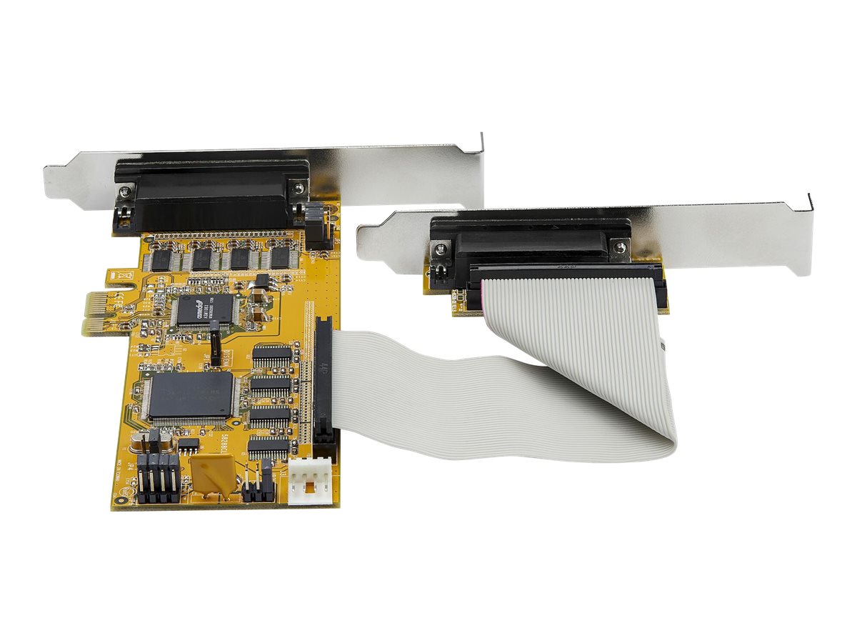 StarTech.com Startech PEX8S1050LP PCI Express Schnittstellenkarte (8 Ports, RS232, PCIe, low profile, 16550 UART,  DB9 Serial Card)
