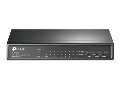 TP-LINK TL-SF1009P - Switch - unmanaged - 8 x 10/100 (PoE+)